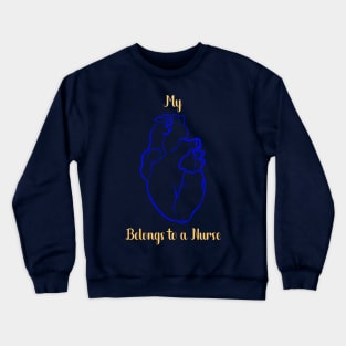 Valentine’s Day anatomical heart quotes for nurses Crewneck Sweatshirt